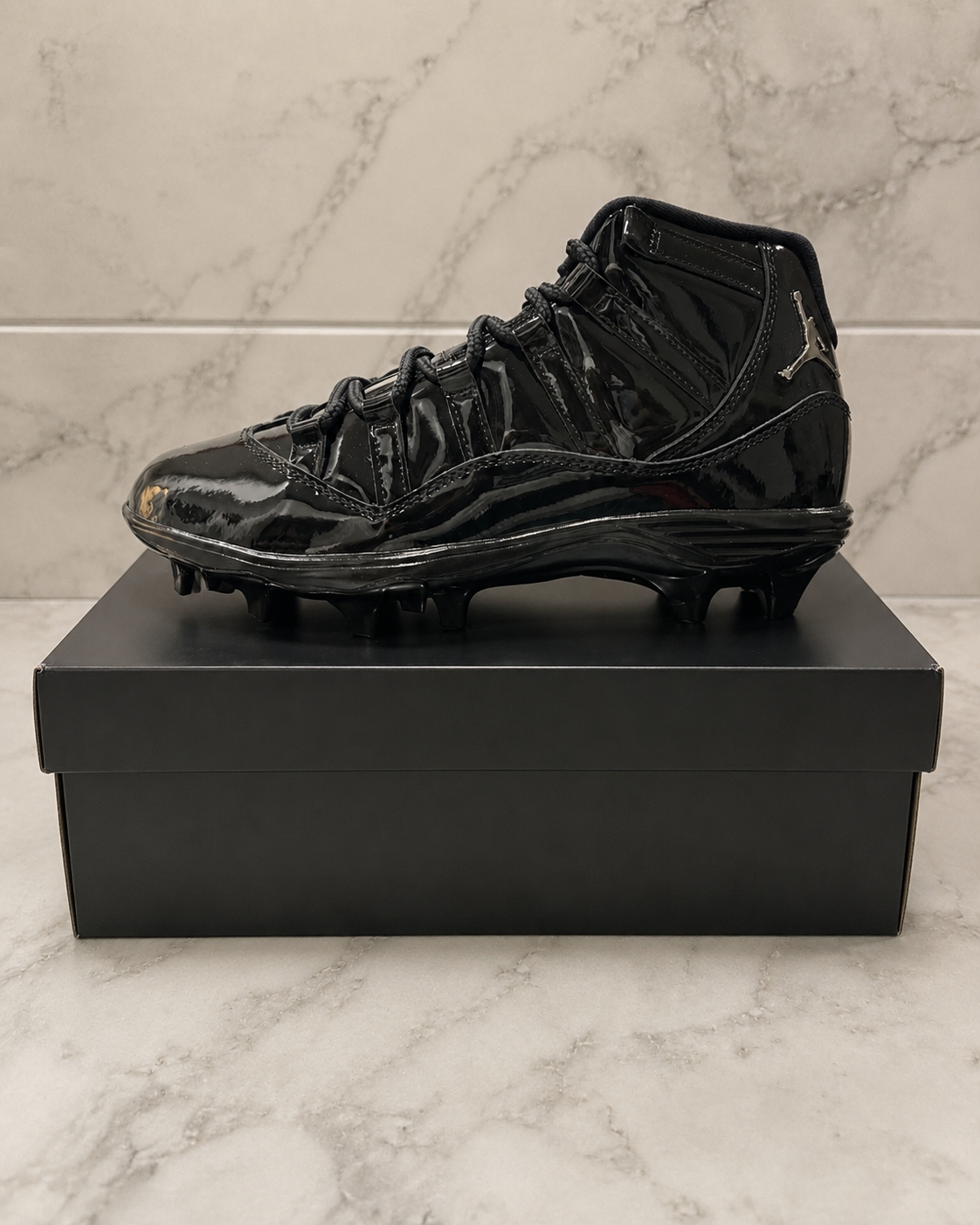 AA Black Jordan 11 Cleats