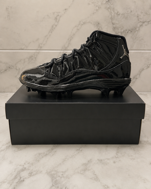 AA Black Jordan 11 Cleats